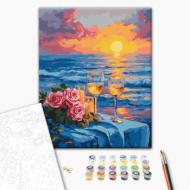 Картина по номерам Ужин на закате 40x50 см Brushme Картина по номерам Ужин на закате 40x50 см Brushme