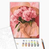 Картина по номерам Розовое настроение 30x40 см Brushme