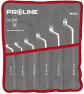 Набор ключей накидных Proline изогнутых 8 шт 6х7-20х22 мм CrV 36508