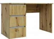 Стіл комп'ютерний Ідея 3Ш L 120x76x60 см дуб артізан/німфея альба