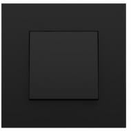 Выключатель одноклавишный перекрестный перекрестный одноклавишный Efapel Quadro без подсветки черный матовый 4605112 SPM