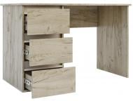 Стіл комп'ютерний Ідея 3Ш L 120x76x60 см дуб крафт сірий/сатин