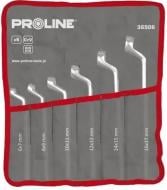 Набор ключей накидных Proline изогнутых 12 шт 6х7-30x32 мм CrV 36512