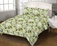 Комплект постільної білизни євро 506 GOLD USA зелений Zastelli Комплект постільної білизни євро 506 GOLD USA зелений Zastelli