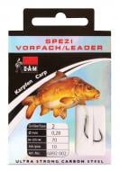 Крючок с поводком DAM SPEZI LEADER CARP №8/0 10 шт.