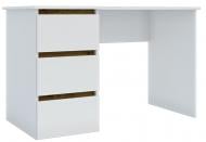 Стіл комп'ютерний Ідея 3Ш L 120x76x60 см німфея альба/дуб артізан