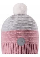 Шапочка детская унисекс Reima Aapa р.56 розово-серый 538080-4101