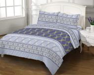 Комплект постільної білизни євро 8234 GOLD USA синій Zastelli Комплект постільної білизни євро 8234 GOLD USA синій Zastelli