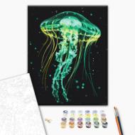 Картина по номерам Сияющая медуза 40x50 см Brushme