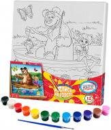 Роспись на холсте Danko Toys 31х31 с.3 (10) Маша и медведь в лодке РХ-03-02 Роспись на холсте Danko Toys 31х31 с.3 (10) Маша и медведь в лодке РХ-03-02