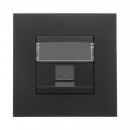 Розетка компьютерная Efapel Quadro IP20 черный матовый 4697112 SPM
