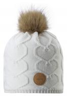 Шапочка дитяча для дівчинки Reima Knitt р.56 білий 538082-0100
