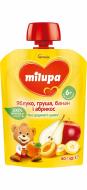 Пюре Milupa Яблуко, груша, банан і абрикос 80 г