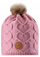 Шапочка детская для девочки Reima Knitt р.56 розовый 538082-4100