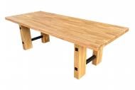 Стол обеденный дубовый прямой/нераздвижной 2000x1000x750 мм 2000x1000x750мм натуральный/натуральный