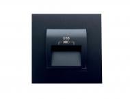 Розетка USB двойная Efapel Quadro Charger type A без крышки черный матовый 4638412 SPM Розетка USB двойная Efapel Quadro Charger type A без крышки черный матовый 4638412 SPM