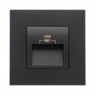 Розетка USB Efapel Quadro IP20 черный матовый 4638412 SPM