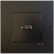 Розетка HDMI Efapel Quadro без крышки черный матовый 4643612 SPM