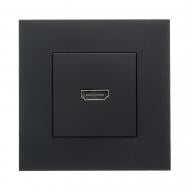 Розетка HDMI Efapel Quadro IP20 черный матовый 4643612 SPM