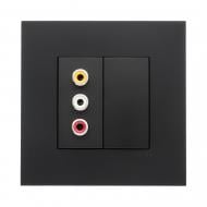 Розетка акустическая Efapel Quadro IP20 черный матовый 4658012 SPM Розетка акустическая Efapel Quadro IP20 черный матовый 4658012 SPM