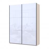 Шафа-купе G-Caiser Doros ДСП 1,8 м 1800x600x2400 мм кашемір/білий двері скло