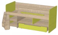 Ліжко дитяче Тімон 80x190 см дуб сонома/лайм