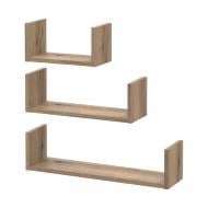 Комплект полок Doros Фил 3 шт. 300x300x150 мм дуб эвок