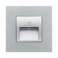 Розетка USB Efapel Quadro IP20 алюминий 4638412 SAL