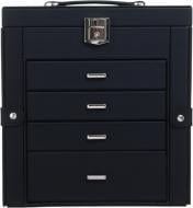 Шкатулка для украшений Laren черная 26.5х15х28,5 см матовая Sensio