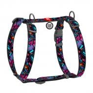 Шлейка анатомическая Waudog Nylon рисунок "Бесконечные миры" L Ш25 мм А 52-88 см В 60-100