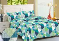 Комплект постельного белья евро Y 17171 голубой Zastelli