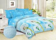 Комплект постельного белья семейный xtl131763 голубой Zastelli
