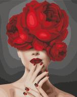 Картина по номерам Красный пион BS38429 40x50 см Brushme