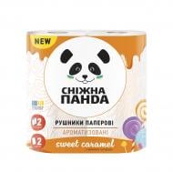 Бумажные полотенца Сніжна Панда Sweet caramel двухслойная 2 шт.