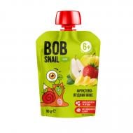 Пюре фруктово-ягодное Bob Snail Улитка боб Яблоко-Груша-Банан-Клубника 90 г
