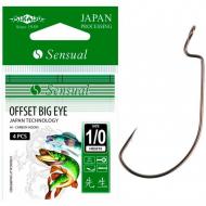 Крючок офсетный Mikado SENSUAL OFFSET BIG EYE (BLACK NICKEL) №1 5 шт.