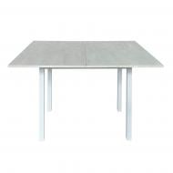 Стол-трансформер 900(1200)x600x750мм шелковый камень/белый