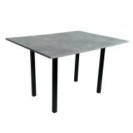 Стол-трансформер 900(1200)x600x750мм ателье светлый/черный