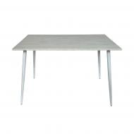 Стіл обідній Еванс 1200x800x750мм шовковий камінь/білий