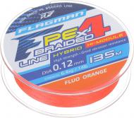 Шнур Flagman PE Hybrid F4 FluoOrange 135м 0,12мм 6,4кг