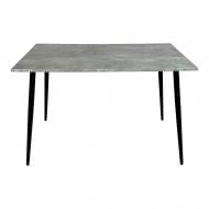 Стіл обідній Еванс 1200x800x750мм ательє світлий/чорний Стіл обідній Еванс 1200x800x750мм ательє світлий/чорний