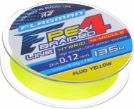 Шнур Flagman PE Hybrid F4 FluoYellow 135м 0,12мм 6,4кг