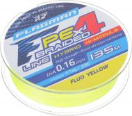 Шнур Flagman PE Hybrid F4 FluoYellow 135м 0,16мм 9,1кг