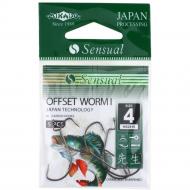 Крючок офсетный Mikado SENSUAL OFFSET WORM I (BLACK NICKEL) №1 5 шт.