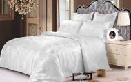 Комплект постельного белья полуторный JQ10 white белый Zastelli