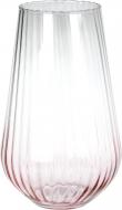 Ваза стеклянная Wrzesniak Glassworks Plisse 27 см 27 см розовая 17-10593A