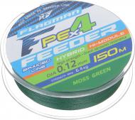 Шнур Flagman Pe Hybrid F4 Feeder Mossgreen 150м 0,12мм 6,4кг