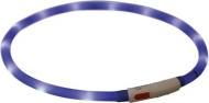 Ошейник Trixie светящийся Flash Light Ring USB силикон XS-XL: 70см/10 мм синий