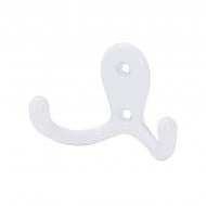 Крючок мебельный  Larvij LK0201WH белый