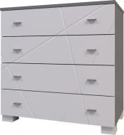 Комод Санти Мебель Х-Скаут Х-05 графит/белый матовый